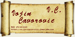 Vojin Čavorović vizit kartica
